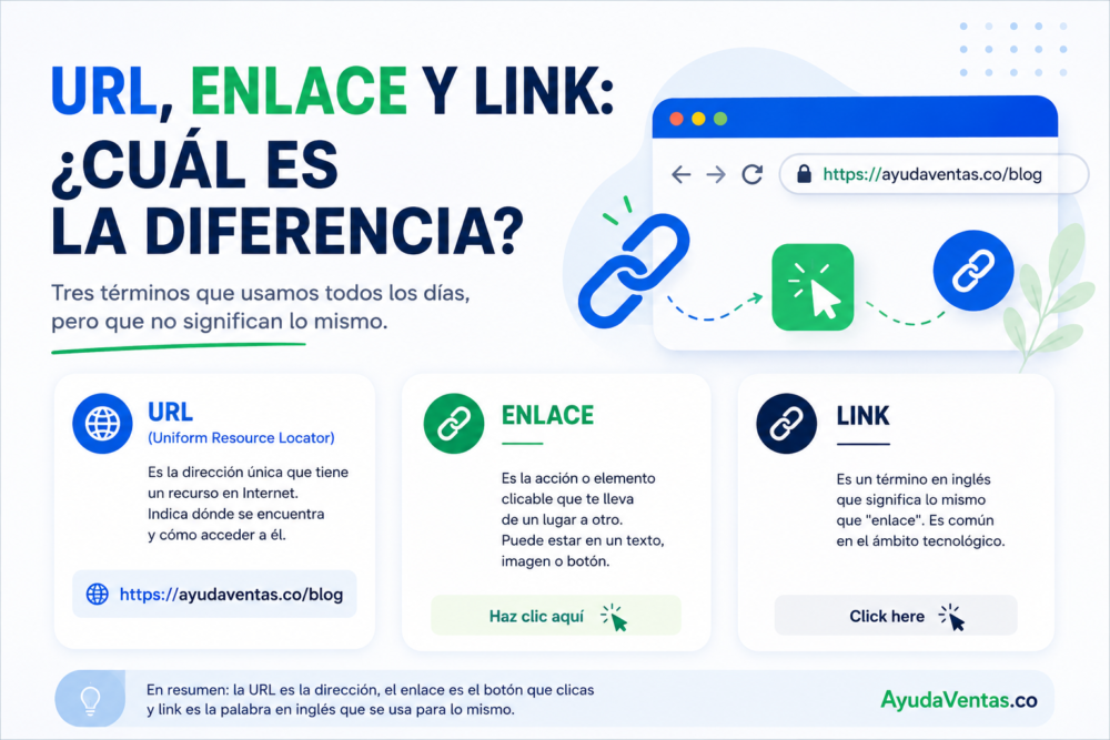 URL, enlace y link: ¿cuál es la diferencia?